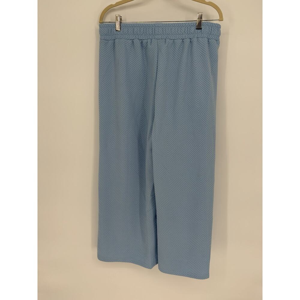 Simply Southern NWT XL Blue 2 Pc Lounge Set Pearl Rhinestone Top Wide Leg Pants - Picture 14 of 16